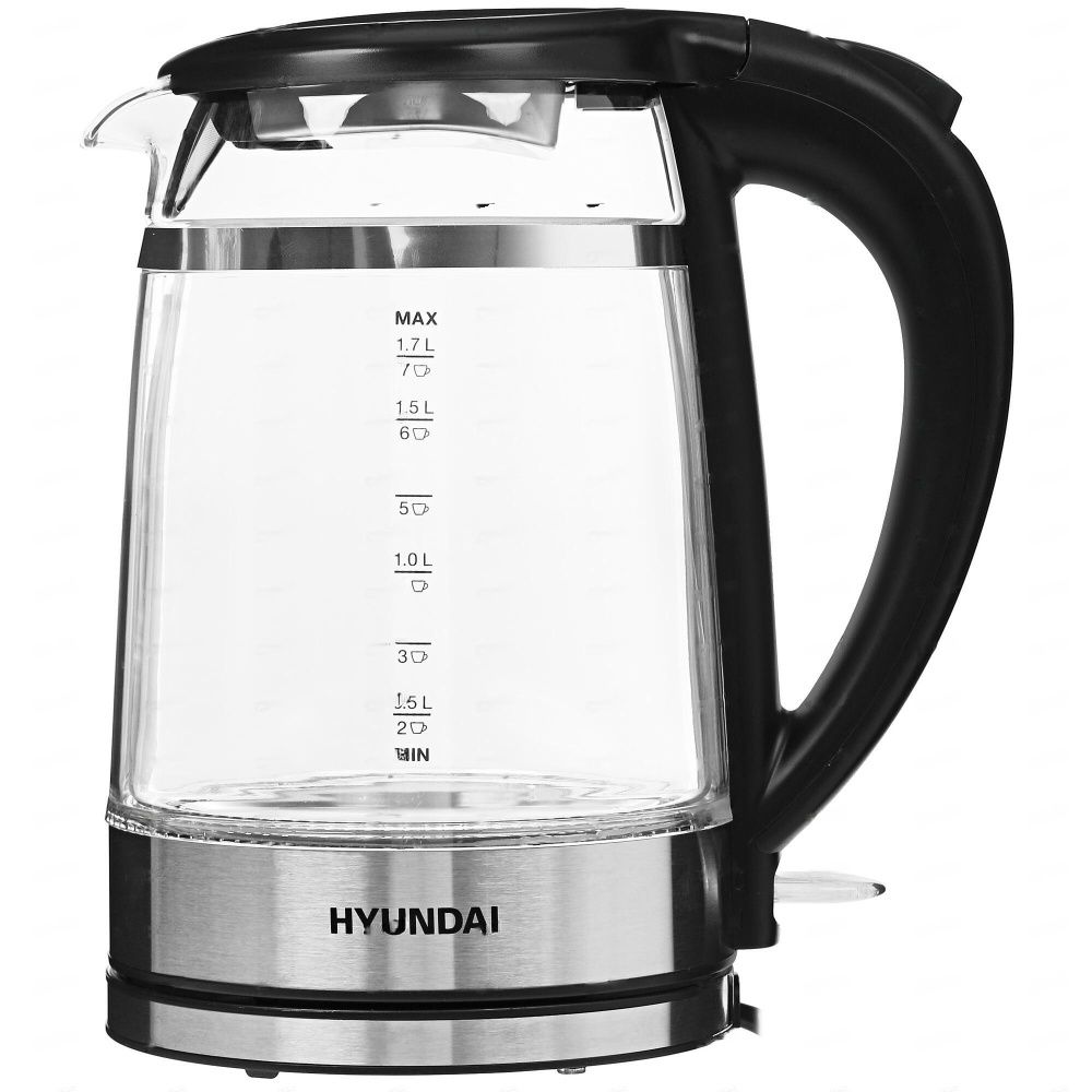 Чайник электрический HYUNDAI HYK-G3036 1.8 л прозрачный, серебристый, черный, HYK-G3036
Чайник электрический HYUNDAI HYK-G3036 1.8 л прозрачный, серебристый, черный, HYK-G3036