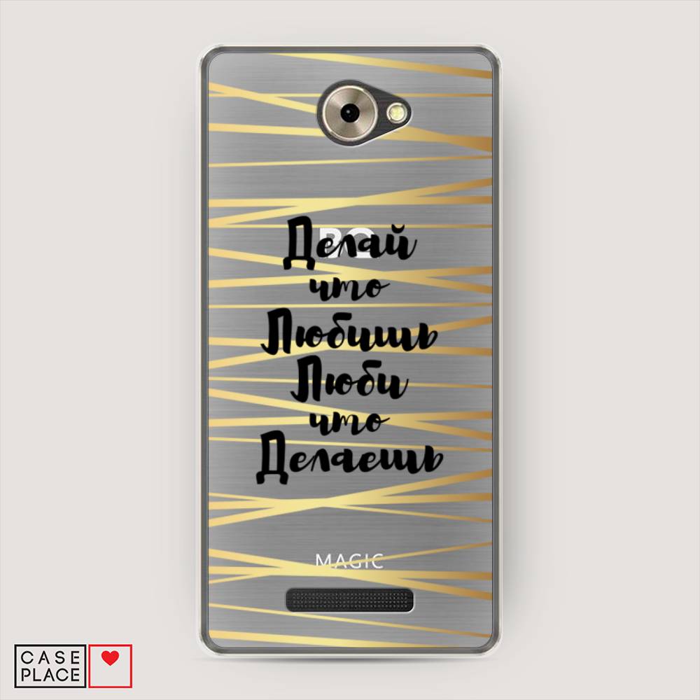 фото Чехол awog "делай что любишь" для bq 5070 magic