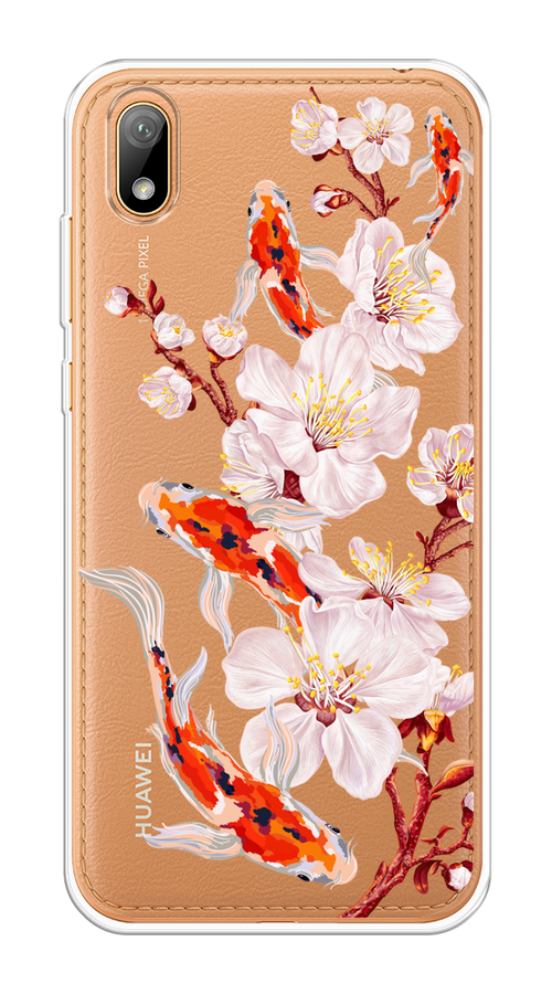 Чехол на Huawei Y5 2019/Honor 8S/8S Prime "Карпы и сакура", Оранжевый;розовый;бежевый;прозрачный, 69050-1
Чехол на Huawei Y5 2019/Honor 8S/8S Prime "Карпы и сакура", Оранжевый;розовый;бежевый;прозрачный, 69050-1