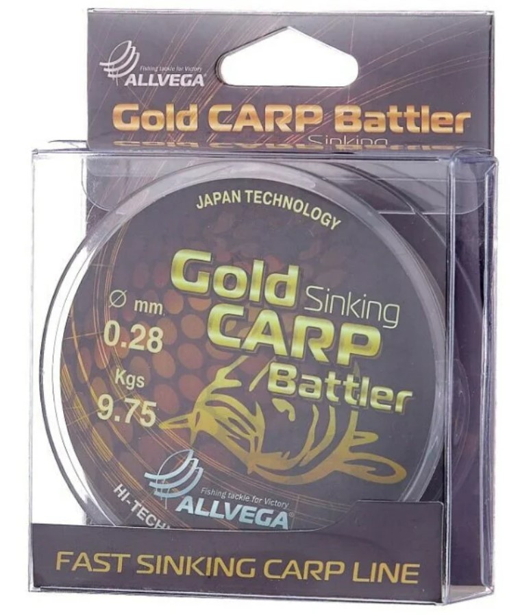 Леска монофильная Allvega Gold Carp Battler 300м 0,28мм (9,75кг) коричневая, тонущая, Коричневый, Gold Carp Battler
Леска монофильная Allvega Gold Carp Battler 300м 0,28мм (9,75кг) коричневая, тонущая, Коричневый, Gold Carp Battler