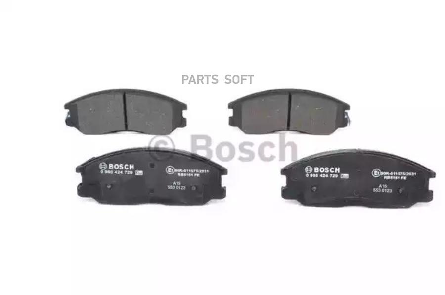 Тормозные колодки Bosch передние дисковые для Hyundai Santa Fe 2.4-2.0 986424729
Тормозные колодки Bosch передние дисковые для Hyundai Santa Fe 2.4-2.0 986424729