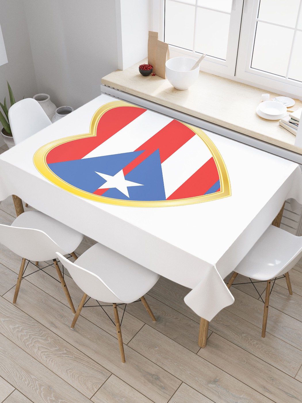 Скатерть прямоугольная JoyArty "Пуэрто-Рико в сердце" из сатена, 180x145 см, Пуэрто-Рико в сердце
Скатерть прямоугольная JoyArty "Пуэрто-Рико в сердце" из сатена, 180x145 см, Пуэрто-Рико в сердце