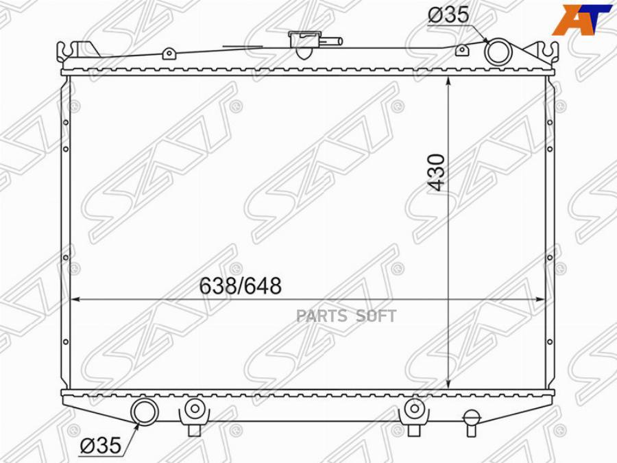 Радиатор Nissan Terrano 91-95/Mistral/Datsun/Hardboy/Pathfinder 95-99 Diesel Sat арт. NS00
Радиатор Nissan Terrano 91-95/Mistral/Datsun/Hardboy/Pathfinder 95-99 Diesel Sat арт. NS00