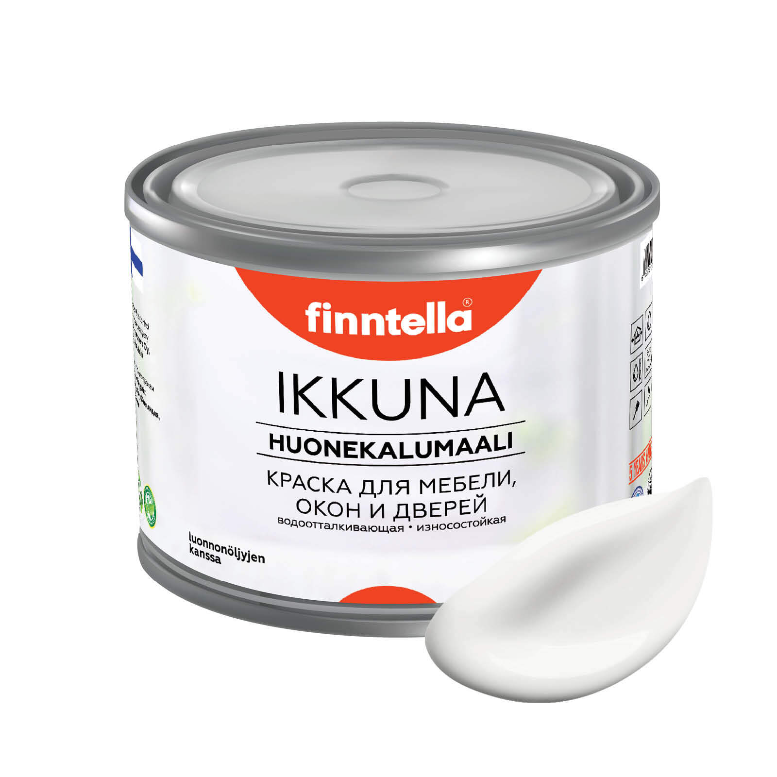 Краска IKKUNA FINNTELLA Матовая, IKEA White белый, 0,45л, IKKUNA для мебели и для дерева, для кухни и кухонных фасадов, для шкафов, для комодов и для деревянных поверхностей с натуральным маслом, без запаха
Краска IKKUNA FINNTELLA Матовая, IKEA White белый, 0,45л, IKKUNA для мебели и для дерева, для кухни и кухонных фасадов, для шкафов, для комодов и для деревянных поверхностей с натуральным маслом, без запаха