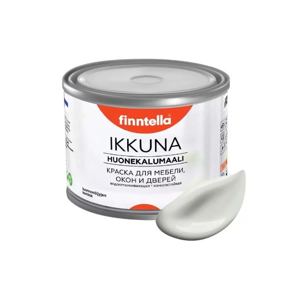 Краска IKKUNA FINNTELLA Матовая, MARMORI светло-серый, 0,45л, Зеленый, IKKUNA для мебели и для дерева, для кухни и кухонных фасадов, для шкафов, для комодов и для деревянных поверхностей с натуральным маслом, без запаха
Краска IKKUNA FINNTELLA Матовая, MARMORI светло-серый, 0,45л, Зеленый, IKKUNA для мебели и для дерева, для кухни и кухонных фасадов, для шкафов, для комодов и для деревянных поверхностей с натуральным маслом, без запаха