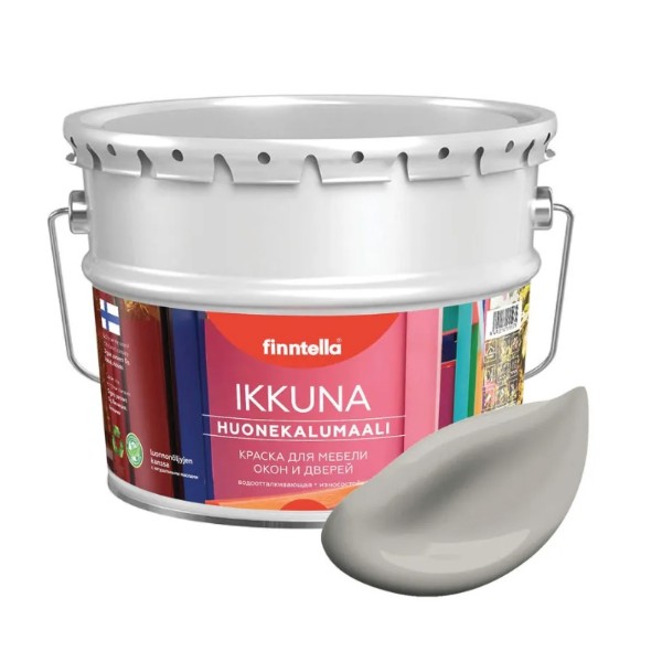 Краска IKKUNA FINNTELLA Матовая, KAIKU серо-коричневый, 0,45л, IKKUNA для мебели и для дерева, для кухни и кухонных фасадов, для шкафов, для комодов и для деревянных поверхностей с натуральным маслом, без запаха
Краска IKKUNA FINNTELLA Матовая, KAIKU серо-коричневый, 0,45л, IKKUNA для мебели и для дерева, для кухни и кухонных фасадов, для шкафов, для комодов и для деревянных поверхностей с натуральным маслом, без запаха