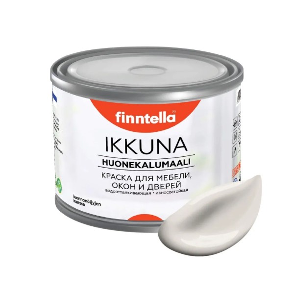 Краска IKKUNA FINNTELLA Матовая, RUOKO бежевый, 0,45л, IKKUNA для мебели и для дерева, для кухни и кухонных фасадов, для шкафов, для комодов и для деревянных поверхностей с натуральным маслом, без запаха
Краска IKKUNA FINNTELLA Матовая, RUOKO бежевый, 0,45л, IKKUNA для мебели и для дерева, для кухни и кухонных фасадов, для шкафов, для комодов и для деревянных поверхностей с натуральным маслом, без запаха