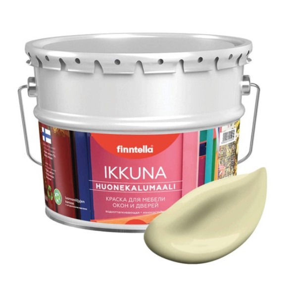 Краска IKKUNA FINNTELLA Матовая, COCKTAIL Жемчужно-белый, 0,45л, IKKUNA для мебели и для дерева, для кухни и кухонных фасадов, для шкафов, для комодов и для деревянных поверхностей с натуральным маслом, без запаха
Краска IKKUNA FINNTELLA Матовая, COCKTAIL Жемчужно-белый, 0,45л, IKKUNA для мебели и для дерева, для кухни и кухонных фасадов, для шкафов, для комодов и для деревянных поверхностей с натуральным маслом, без запаха