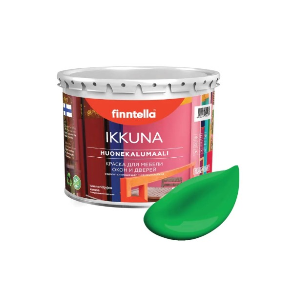 Краска IKKUNA FINNTELLA Матовая, NIITTY луговой зеленый, 0,45л, IKKUNA для мебели и для дерева, для кухни и кухонных фасадов, для шкафов, для комодов и для деревянных поверхностей с натуральным маслом, без запаха
Краска IKKUNA FINNTELLA Матовая, NIITTY луговой зеленый, 0,45л, IKKUNA для мебели и для дерева, для кухни и кухонных фасадов, для шкафов, для комодов и для деревянных поверхностей с натуральным маслом, без запаха
