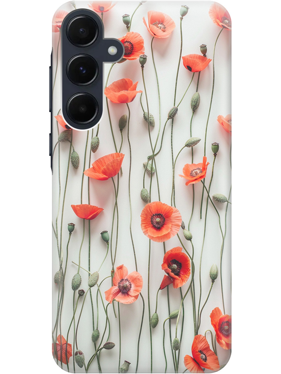 Силиконовый чехол на Samsung Galaxy A35 с рисунком "Маки на белой стене", Белый;красный, 20012161
Силиконовый чехол на Samsung Galaxy A35 с рисунком "Маки на белой стене", Белый;красный, 20012161