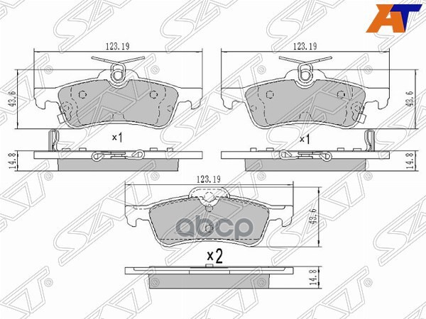 Колодки тормозные зад DAIHATSU CHARADE VI 11-/TOYOTA YARIS P90 05-/YARI SAT ST-04466-0D010
Колодки тормозные зад DAIHATSU CHARADE VI 11-/TOYOTA YARIS P90 05-/YARI SAT ST-04466-0D010