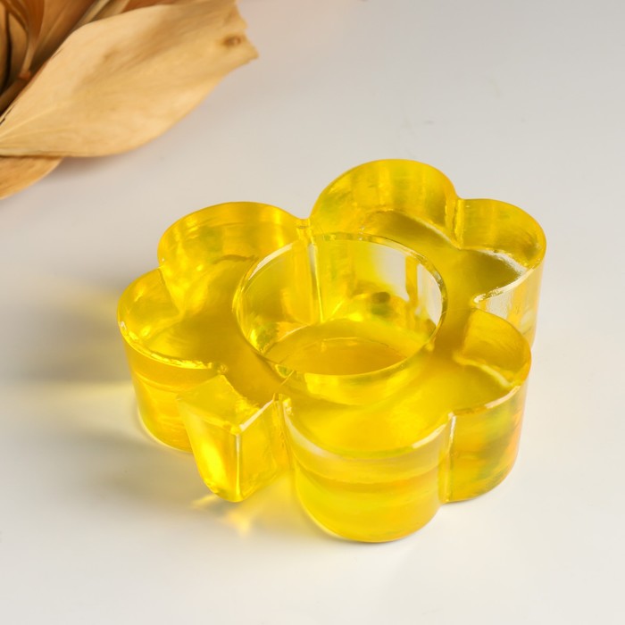 Подсвечник Evis Листочек желтый 3,2х9,6 см, 40мл 
Подсвечник Evis Листочек желтый 3,2х9,6 см, 40мл