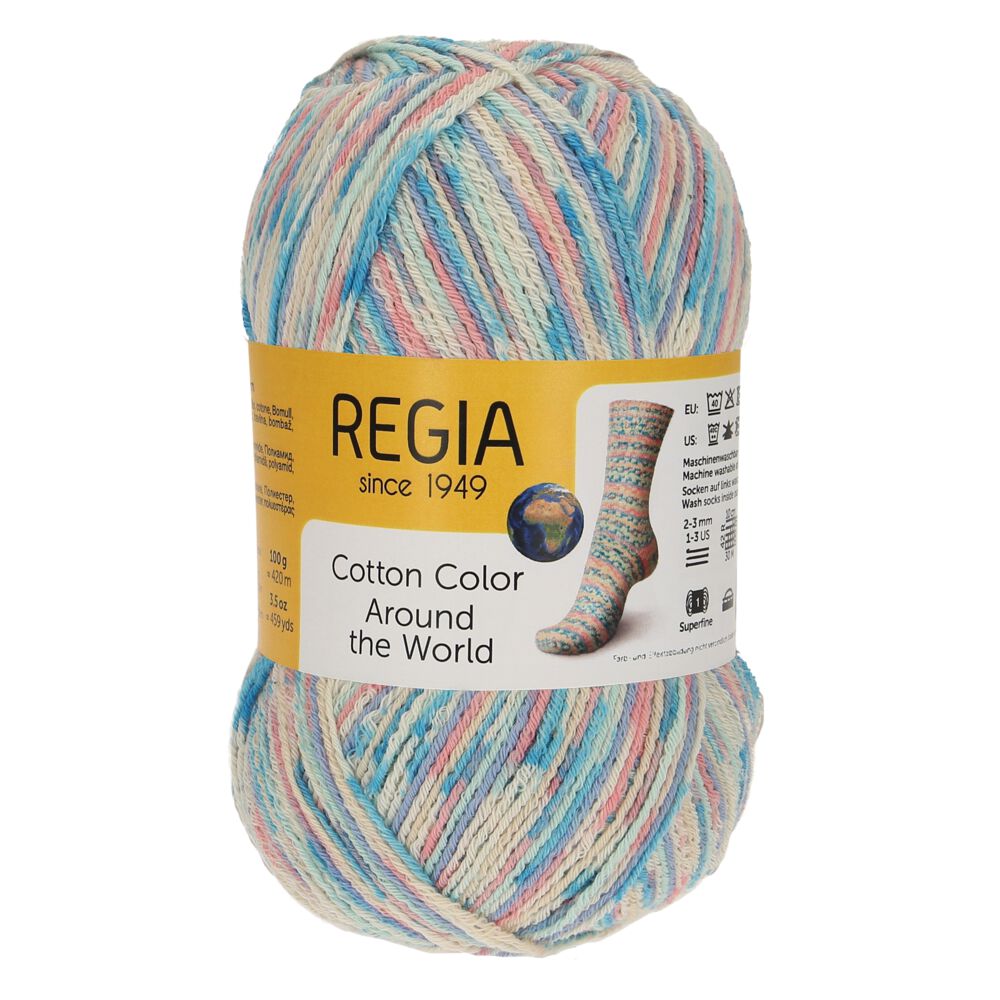 Пряжа Regia Cotton Color MEZ 100г/420м 9801621 cuba color 02415, 02415, cuba color (куба),голубой/розовый/фиолетовый
Пряжа Regia Cotton Color MEZ 100г/420м 9801621 cuba color 02415, 02415, cuba color (куба),голубой/розовый/фиолетовый