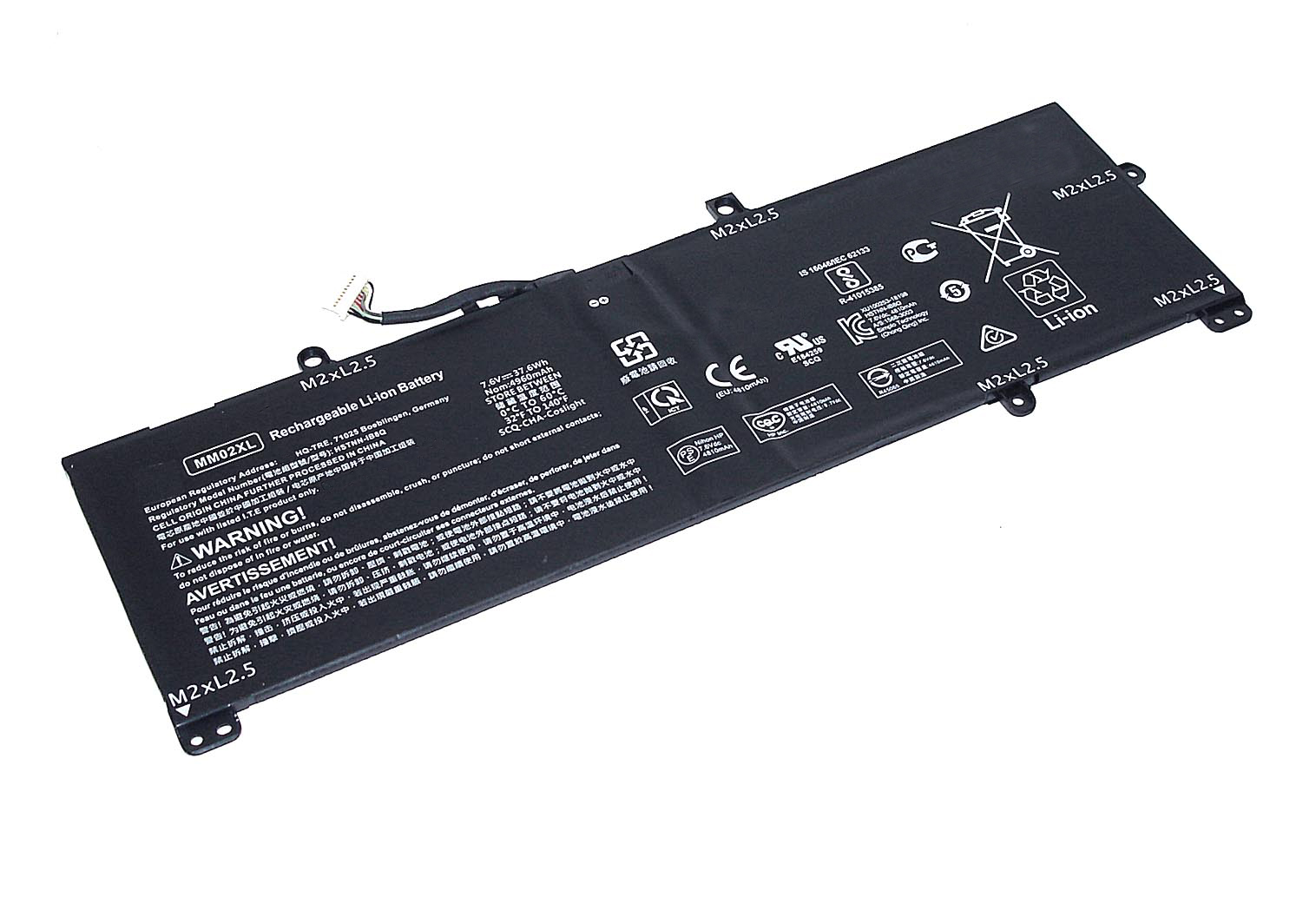 Аккумулятор для ноутбука OEM Pavilion 13-AN0047TU 4940 мАч 7,6В (073469), Pavilion 13-AN0047TU
Аккумулятор для ноутбука OEM Pavilion 13-AN0047TU 4940 мАч 7,6В (073469), Pavilion 13-AN0047TU