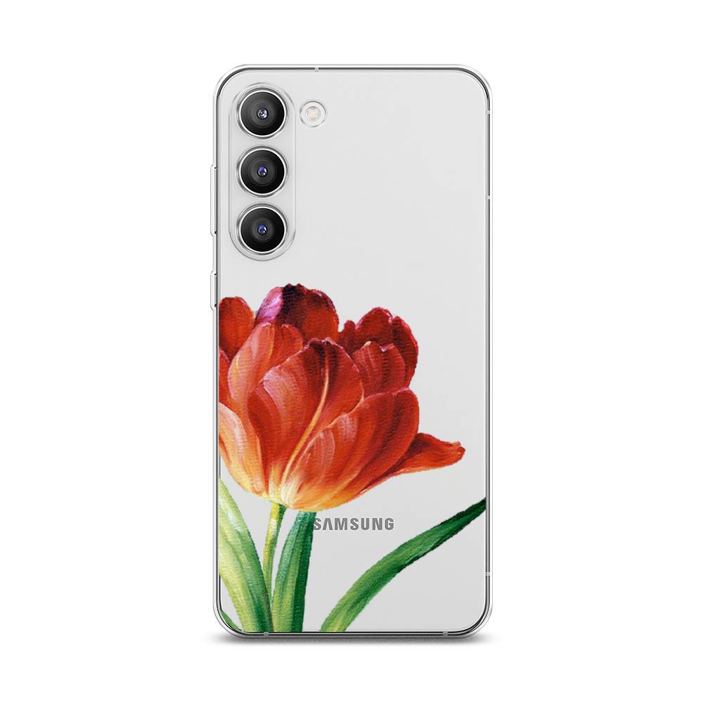 Чехол Awog на Samsung Galaxy S23 Plus 5G "Красный тюльпан", Оранжевый;зеленый, 2107450-8 
Чехол Awog на Samsung Galaxy S23 Plus 5G "Красный тюльпан", Оранжевый;зеленый, 2107450-8