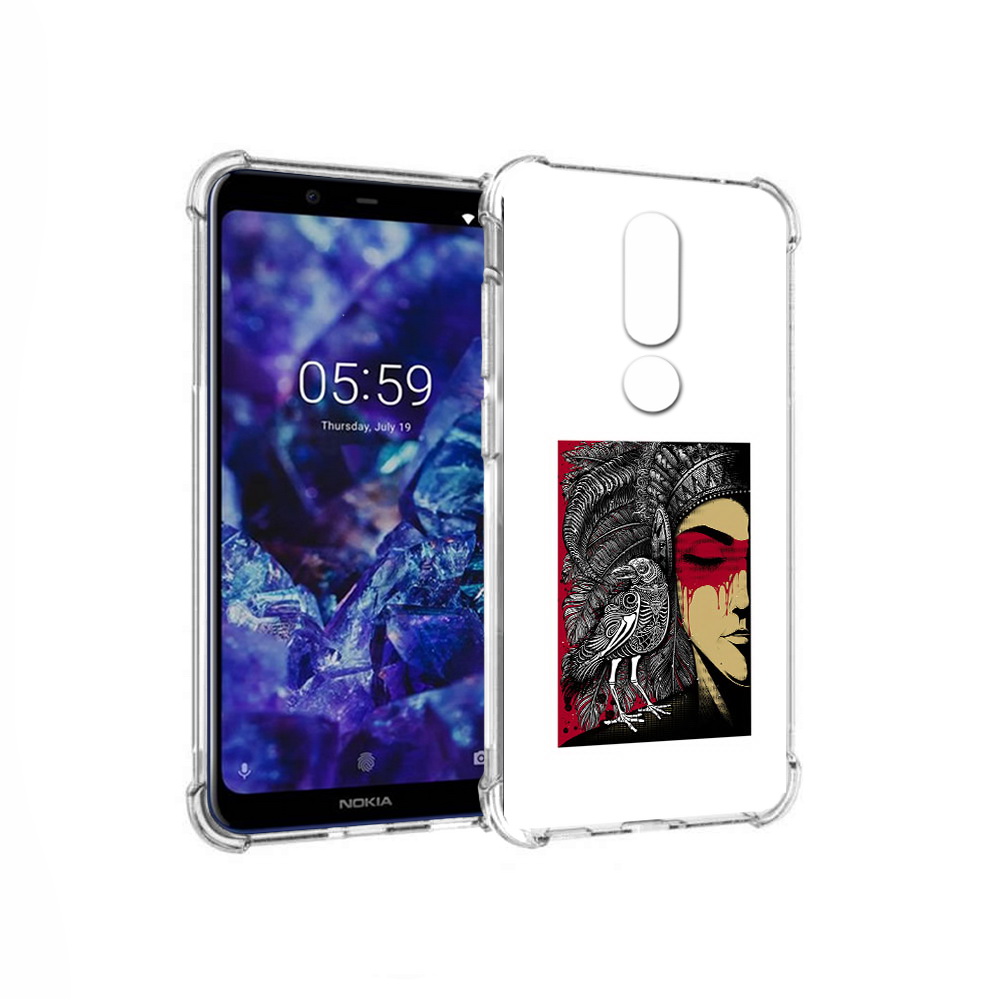 Чехол MyPads Tocco для Nokia 5.1 Plus девушка с вороном в абстракции (PT119548.120.311), Прозрачный, Tocco
Чехол MyPads Tocco для Nokia 5.1 Plus девушка с вороном в абстракции (PT119548.120.311), Прозрачный, Tocco