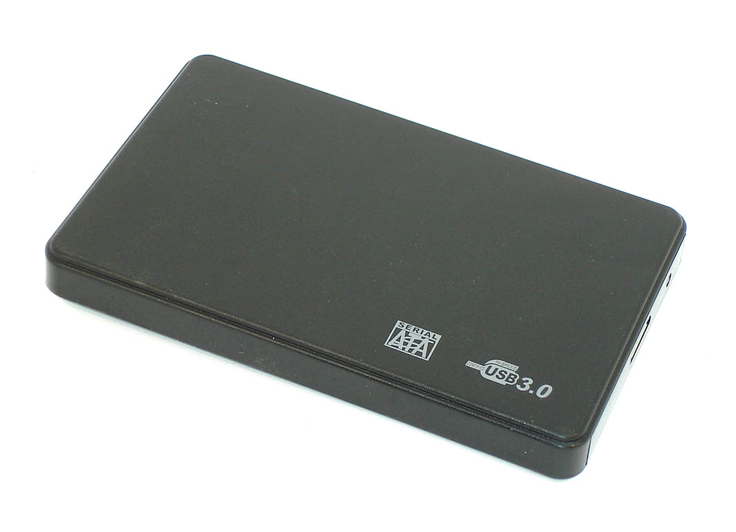фото Бокс для жесткого диска 2,5" пластиковый usb 3.0 dm-2508 черный oem