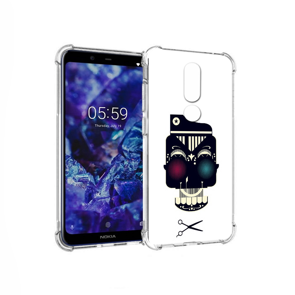 Чехол MyPads Tocco для Nokia 5.1 Plus черно белый скелет с яркими глазами, Прозрачный, Tocco
Чехол MyPads Tocco для Nokia 5.1 Plus черно белый скелет с яркими глазами, Прозрачный, Tocco