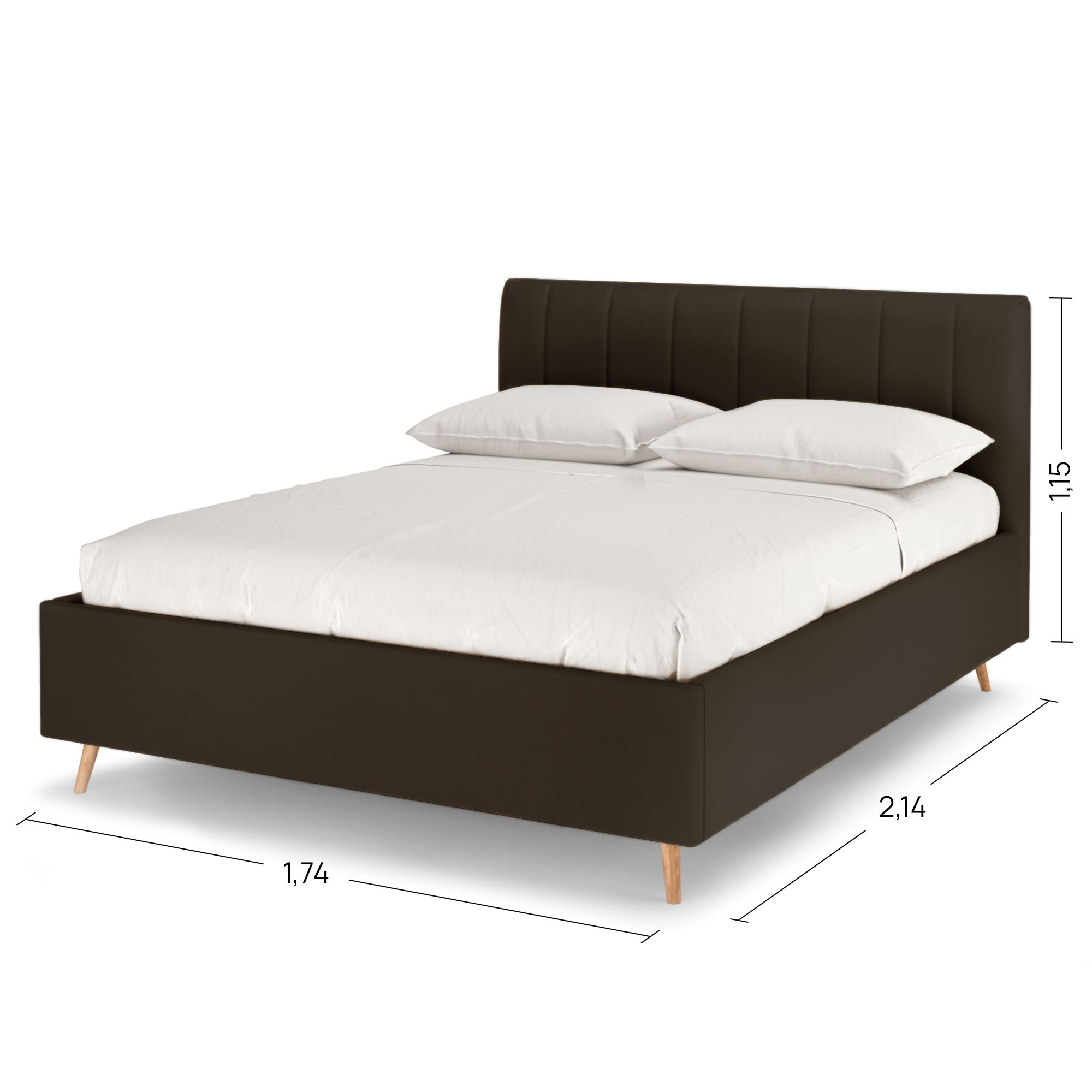 Двуспальная кровать Армос Rooney 160х200 с ПМ, Велюр Teddy 016 Коричневый, Разноцветный, Rooney
Двуспальная кровать Армос Rooney 160х200 с ПМ, Велюр Teddy 016 Коричневый, Разноцветный, Rooney