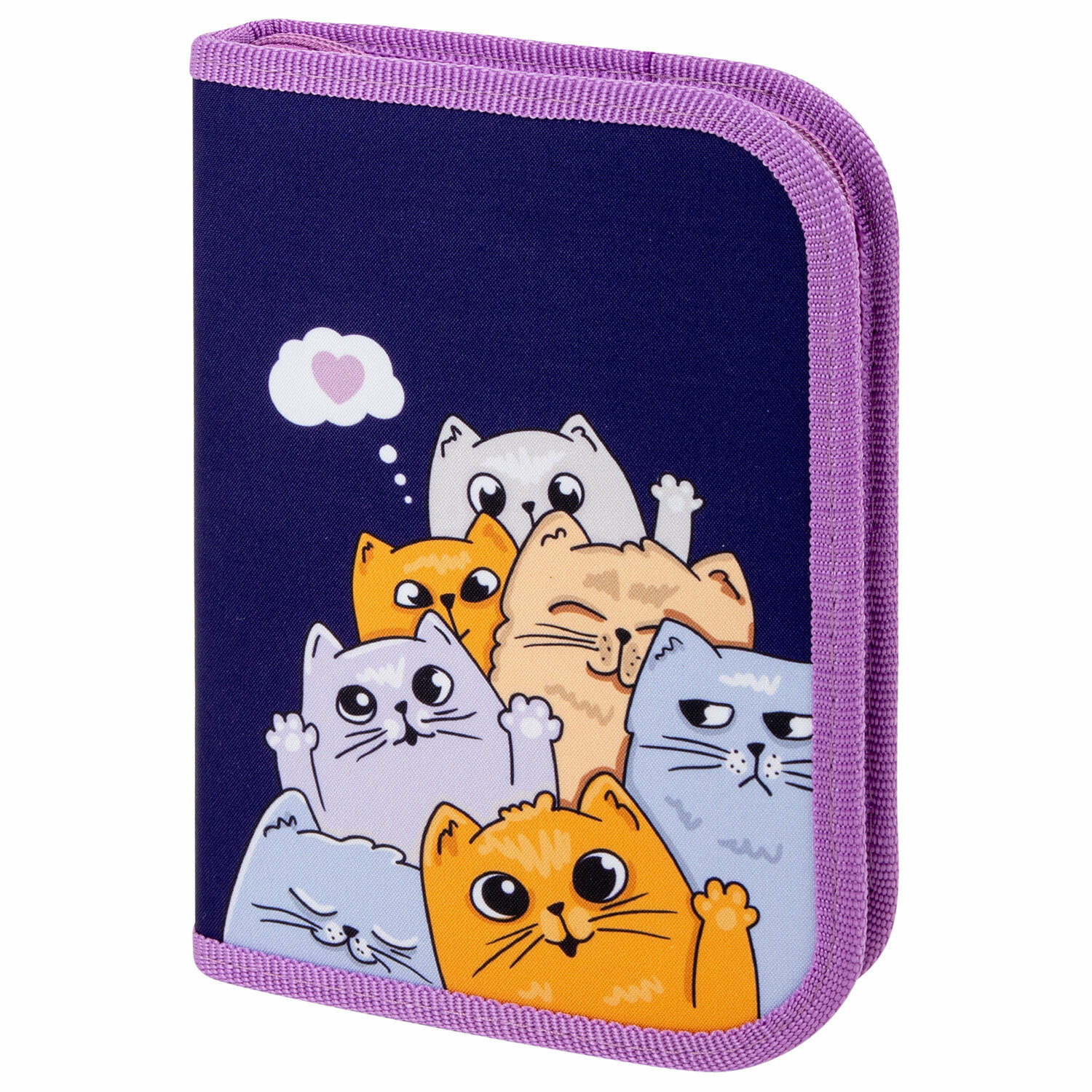 Пенал Пифагор Cats greetings, 272291, для девочек, для карандашей и ручек, 1 отдел, 19х13, Разноцветный, 538
Пенал Пифагор Cats greetings, 272291, для девочек, для карандашей и ручек, 1 отдел, 19х13, Разноцветный, 538