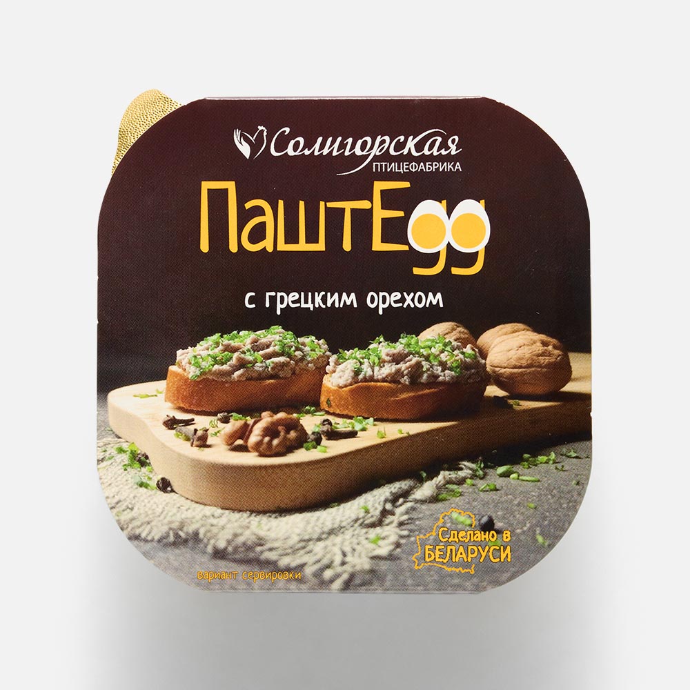 Крем Солигорская птицефабрика, ПаштEgg, на растительных маслах, с грецким орехом, 140 г
Крем Солигорская птицефабрика, ПаштEgg, на растительных маслах, с грецким орехом, 140 г