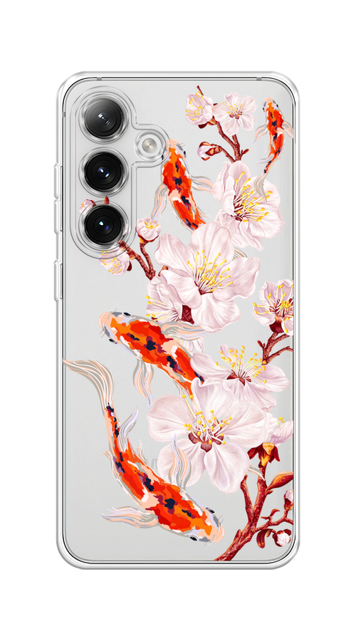 Чехол на Samsung Galaxy S24 "Карпы и сакура", Оранжевый;розовый;бежевый;прозрачный, 2109050-1
Чехол на Samsung Galaxy S24 "Карпы и сакура", Оранжевый;розовый;бежевый;прозрачный, 2109050-1