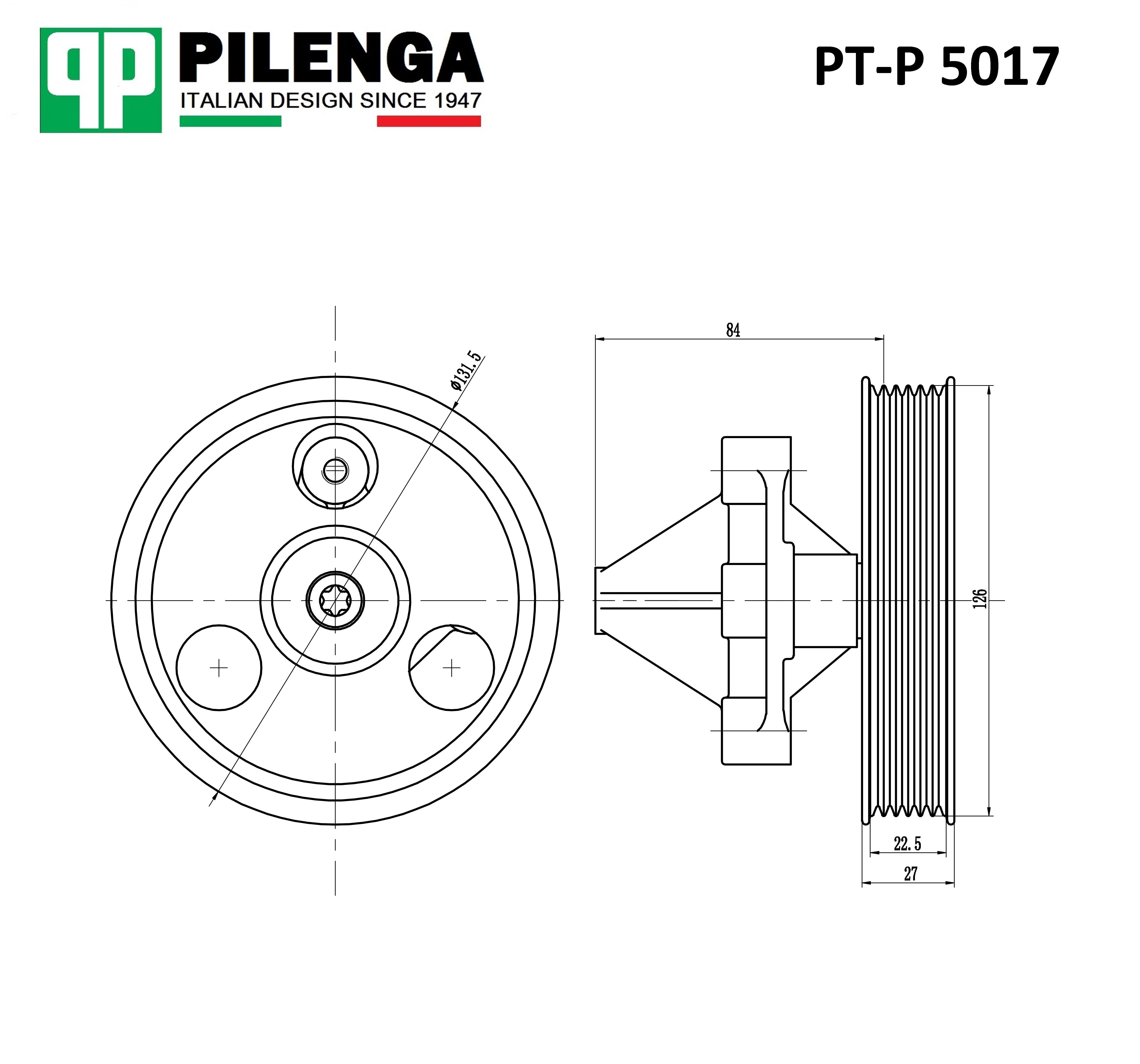 PILENGA PT-P 5017 Ролик ремня приводного RENAULT CLIO/KANGOO/NISSAN NOTE 1.5D 1шт
PILENGA PT-P 5017 Ролик ремня приводного RENAULT CLIO/KANGOO/NISSAN NOTE 1.5D 1шт