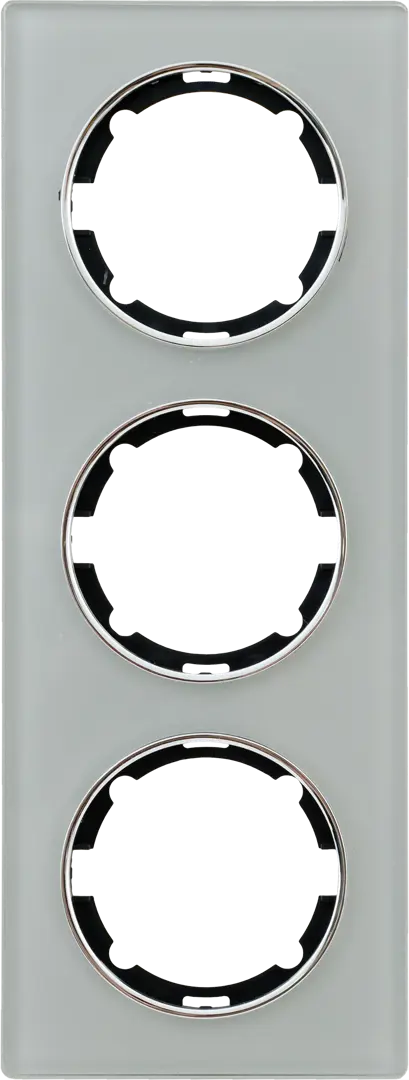 Рамка для розеток и выключателей Onekey Florence 3 поста вертикальная стекло цвет серый
Рамка для розеток и выключателей Onekey Florence 3 поста вертикальная стекло цвет серый