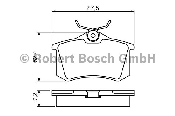 Тормозные колодки Bosch задние дисковые 986461769, Колодки тормозные дисковые задние
Тормозные колодки Bosch задние дисковые 986461769, Колодки тормозные дисковые задние