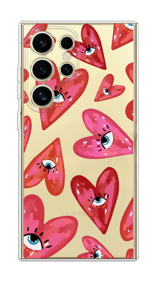 Чехол на Samsung Galaxy S24 Ultra "Сердечки с глазами", Коричневый;красный;розовый, 2109250-1
Чехол на Samsung Galaxy S24 Ultra "Сердечки с глазами", Коричневый;красный;розовый, 2109250-1