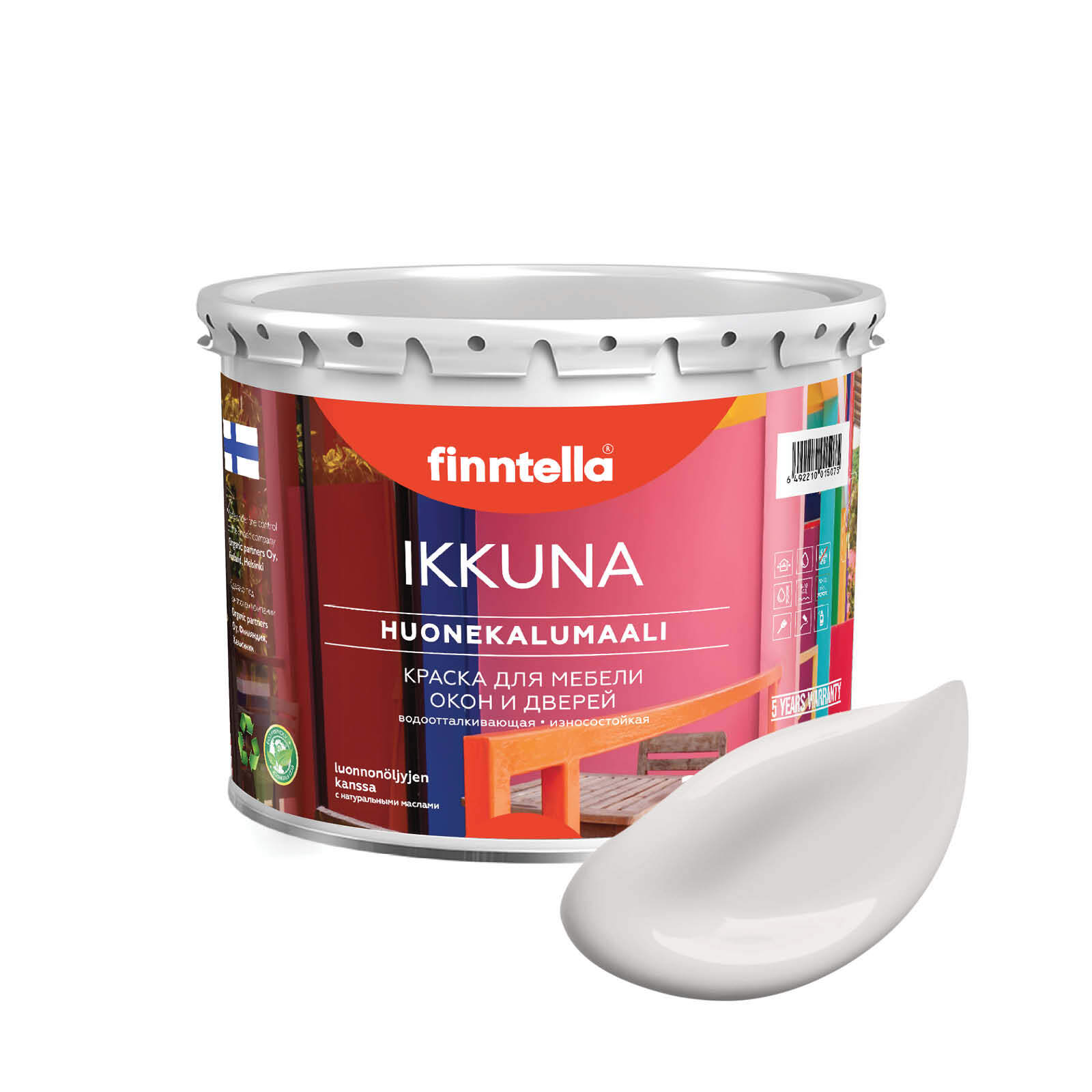 Краска IKKUNA Color Матовая, HOYRYA бледно-лиловый, 2,7л, Фиолетовый, IKKUNA Color для дерева, деревянных поверхностей и интерьеров, стен и потолка с натуральным маслом, без запаха
Краска IKKUNA Color Матовая, HOYRYA бледно-лиловый, 2,7л, Фиолетовый, IKKUNA Color для дерева, деревянных поверхностей и интерьеров, стен и потолка с натуральным маслом, без запаха