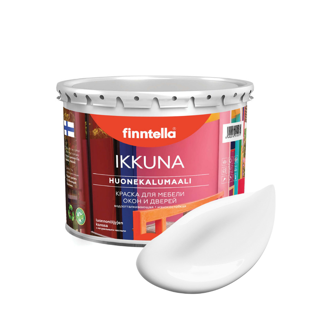 Краска IKKUNA Color Матовая, LUMI белый, 2,7л, IKKUNA Color для дерева, деревянных поверхностей и интерьеров, стен и потолка с натуральным маслом, без запаха
Краска IKKUNA Color Матовая, LUMI белый, 2,7л, IKKUNA Color для дерева, деревянных поверхностей и интерьеров, стен и потолка с натуральным маслом, без запаха