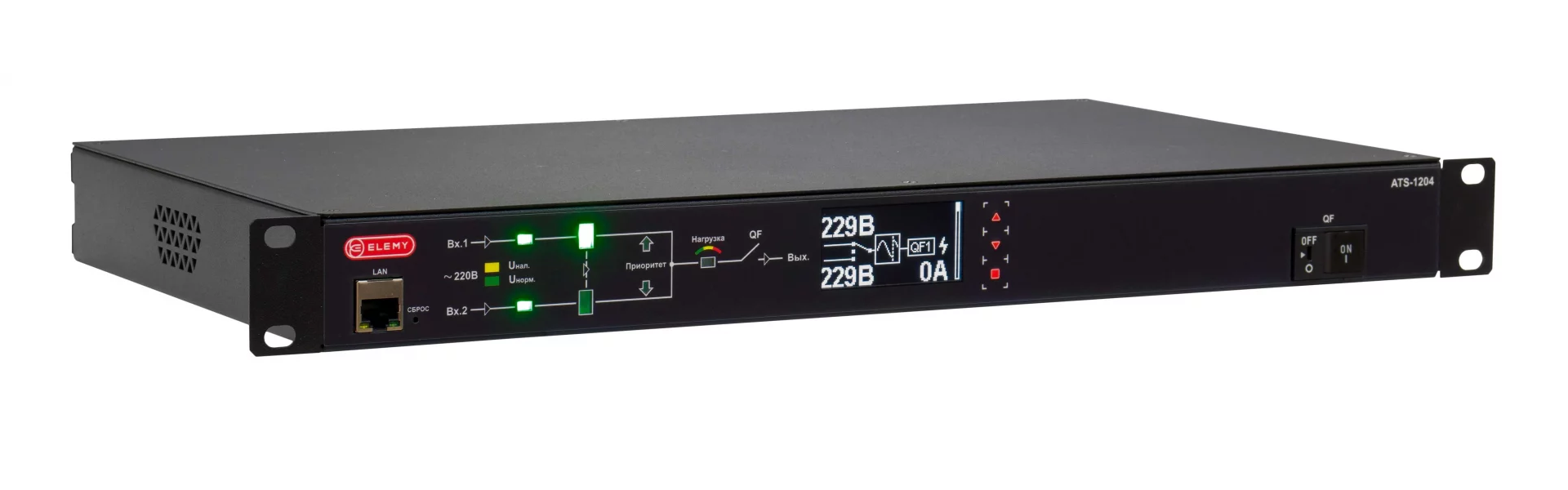 Стоечный переключатель Elemy ATS-1204/32, Черный
Стоечный переключатель Elemy ATS-1204/32, Черный