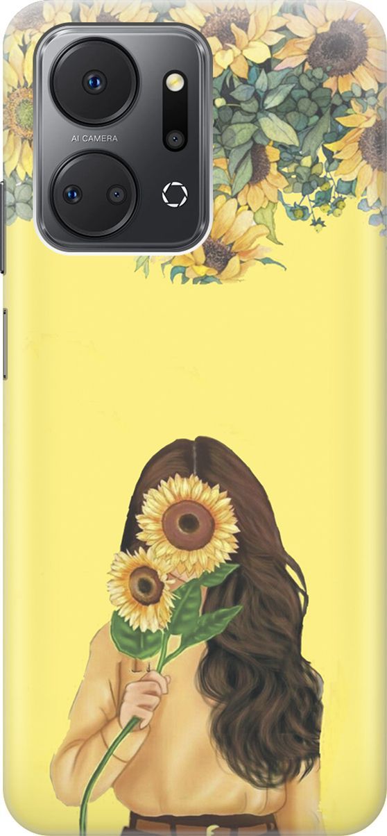 Силиконовый чехол на Honor X7a с принтом "Девушка и подсолнухи", Желтый;оранжевый, 159386
Силиконовый чехол на Honor X7a с принтом "Девушка и подсолнухи", Желтый;оранжевый, 159386