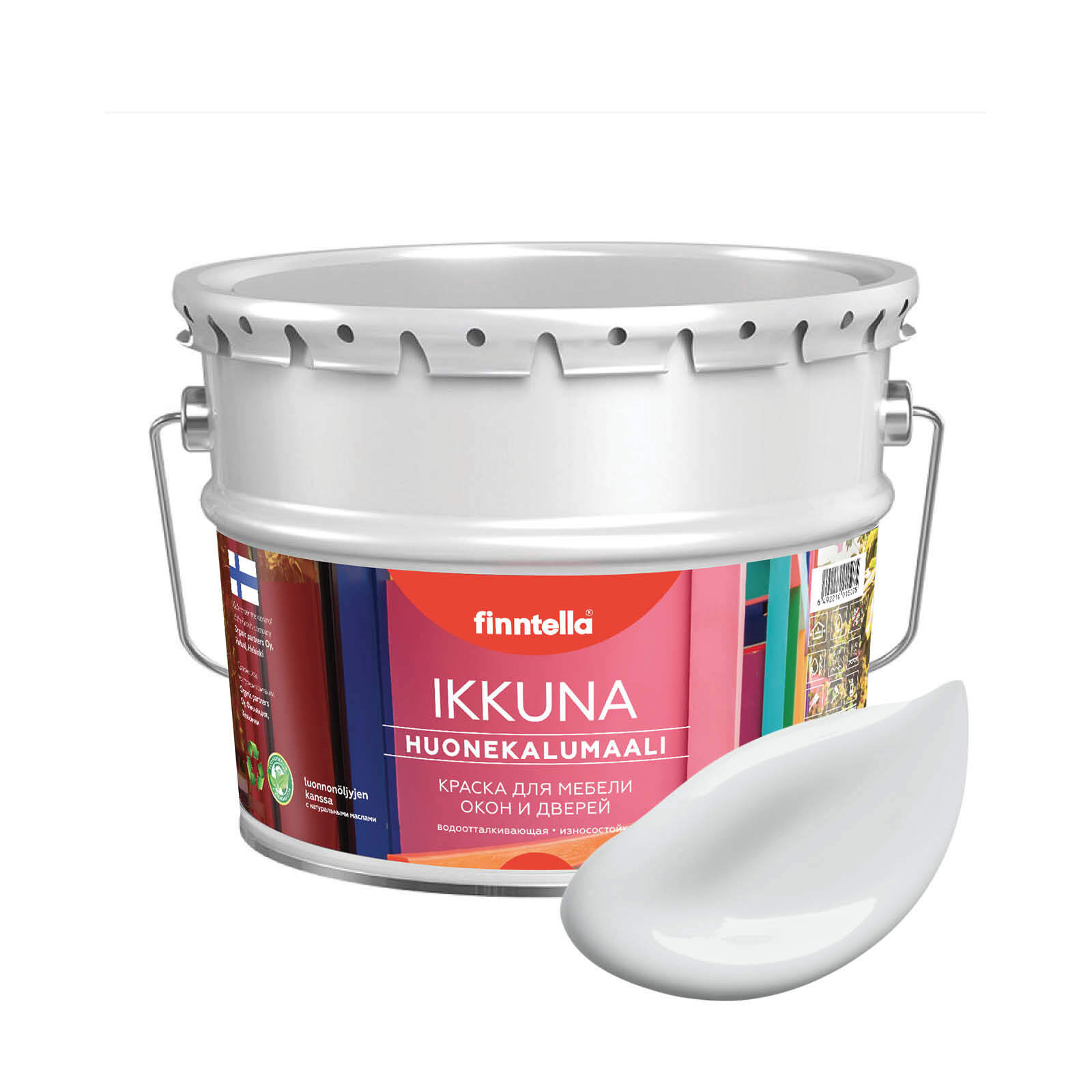 Краска IKKUNA Color Матовая, PLATINUM бело-серый, 9л, IKKUNA Color для дерева, деревянных поверхностей и интерьеров, стен и потолка с натуральным маслом, без запаха
Краска IKKUNA Color Матовая, PLATINUM бело-серый, 9л, IKKUNA Color для дерева, деревянных поверхностей и интерьеров, стен и потолка с натуральным маслом, без запаха
