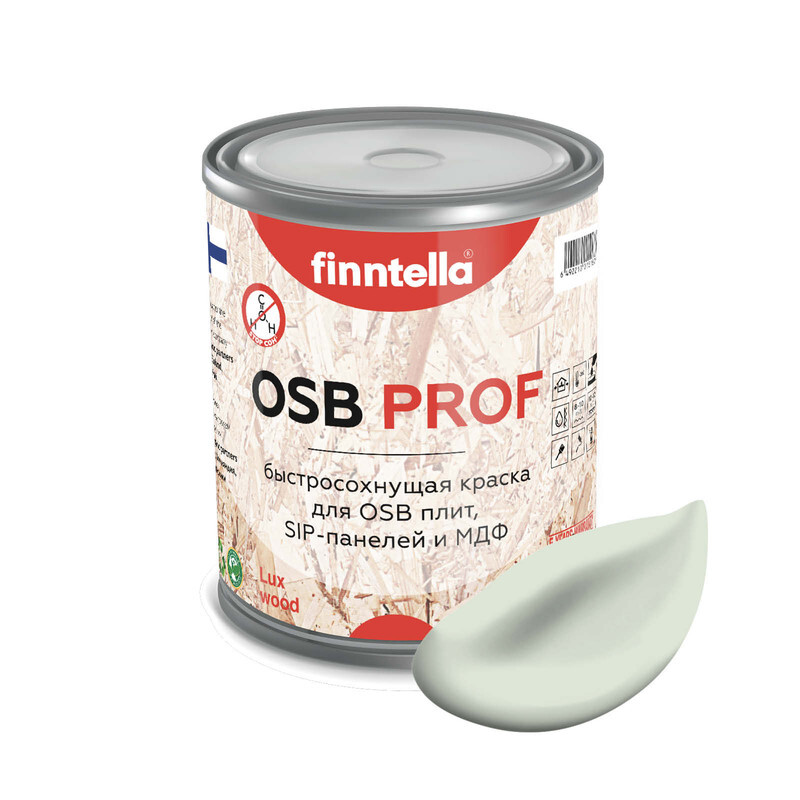 Краска OSB Prof , MINTTU светло-зелёный, 0,9л, Зеленый, OSB PROF специализированная для ОСБ плит. Высокоадгезионная. Самогрунтующая.
Краска OSB Prof , MINTTU светло-зелёный, 0,9л, Зеленый, OSB PROF специализированная для ОСБ плит. Высокоадгезионная. Самогрунтующая.