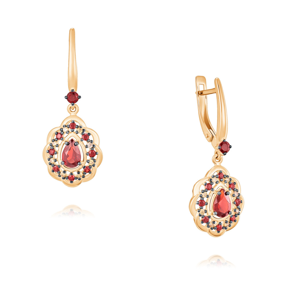 Серьги подвески из красного золота ADAMAS 24041164/01-А50Ч-655, гранат/фианит, 24041164/01-А50Ч-655
Серьги подвески из красного золота ADAMAS 24041164/01-А50Ч-655, гранат/фианит, 24041164/01-А50Ч-655