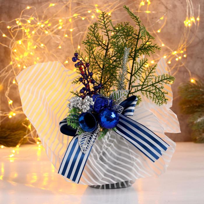 Декор "Новогодние причуды" яблочки и веточки, 25 см синий, Белый;синий
Декор "Новогодние причуды" яблочки и веточки, 25 см синий, Белый;синий