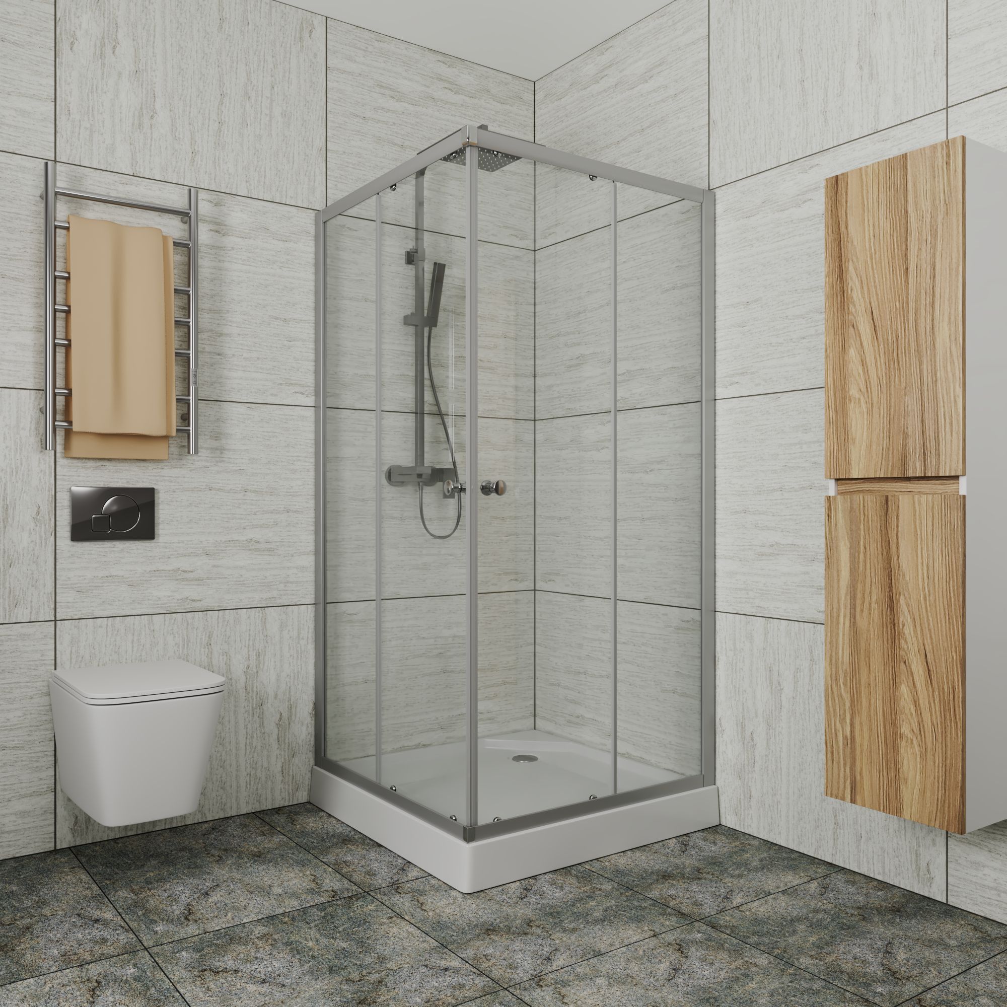 Душевой уголок квадратный BAU Stil eco с поддоном 80x80х195, прозрачное стекло SB0039E, TY0034
Душевой уголок квадратный BAU Stil eco с поддоном 80x80х195, прозрачное стекло SB0039E, TY0034