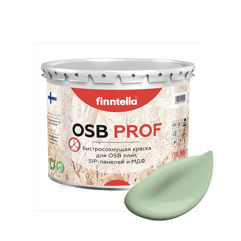 Краска OSB Prof, OMENA светло-зелёный, 2,7л, Зеленый, OSB PROF специализированная для ОСБ плит. Высокоадгезионная. Самогрунтующая.
Краска OSB Prof, OMENA светло-зелёный, 2,7л, Зеленый, OSB PROF специализированная для ОСБ плит. Высокоадгезионная. Самогрунтующая.