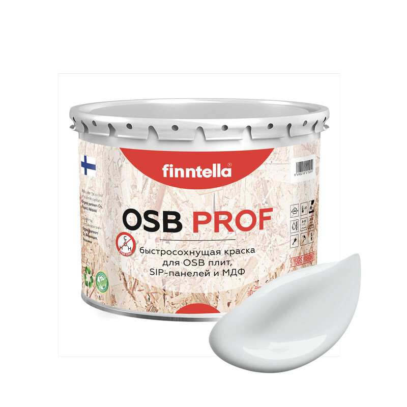 Краска OSB Prof, PLATINUM бело-серый, 2,7л, OSB PROF специализированная для ОСБ плит. Высокоадгезионная. Самогрунтующая.
Краска OSB Prof, PLATINUM бело-серый, 2,7л, OSB PROF специализированная для ОСБ плит. Высокоадгезионная. Самогрунтующая.