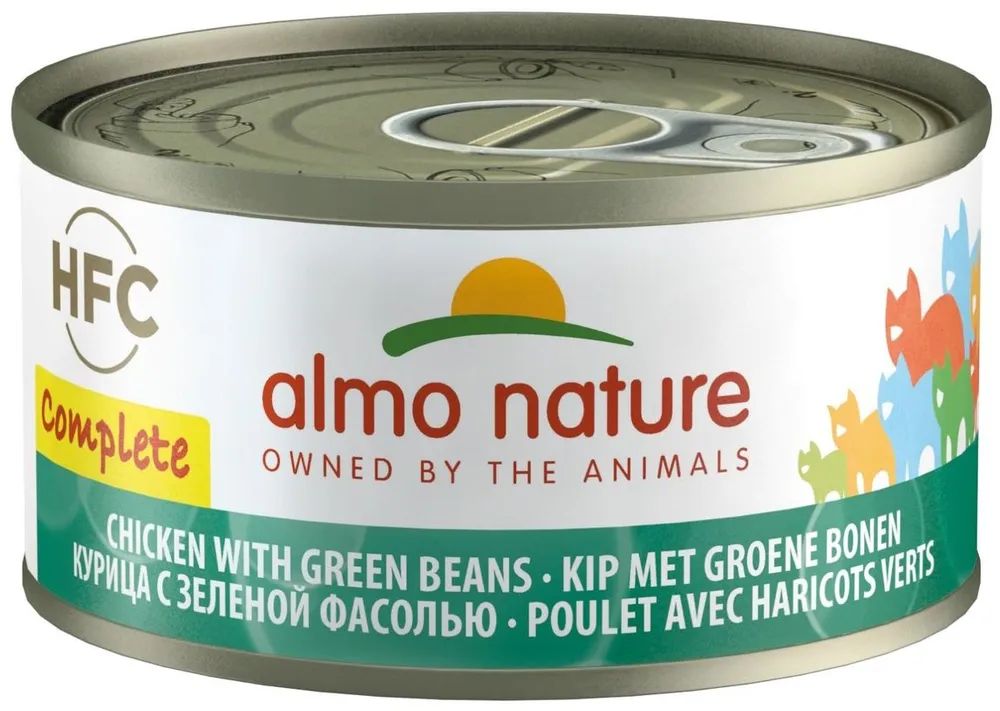 Влажный корм для кошек ALMO NATURE CAT COMPLETE HFC с курицей и зел фасолью, 24 шт по 70 г
Влажный корм для кошек ALMO NATURE CAT COMPLETE HFC с курицей и зел фасолью, 24 шт по 70 г