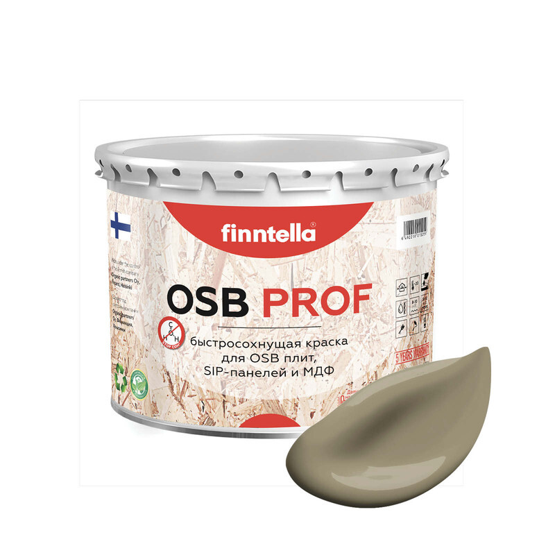 Краска OSB Prof, RUSKEA KHAKI коричневый хаки, 2,7л, OSB PROF специализированная для ОСБ плит. Высокоадгезионная. Самогрунтующая.
Краска OSB Prof, RUSKEA KHAKI коричневый хаки, 2,7л, OSB PROF специализированная для ОСБ плит. Высокоадгезионная. Самогрунтующая.