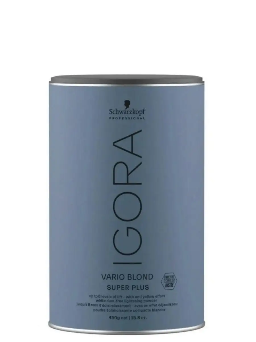 Осветляющий порошок Schwarzkopf Professional Igora Vario Blond Plus 450 г, Нейтральный, 1
Осветляющий порошок Schwarzkopf Professional Igora Vario Blond Plus 450 г, Нейтральный, 1