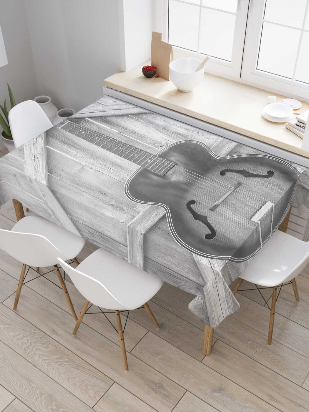 Скатерть прямоугольная JoyArty "Гитара у ворот" из сатена, 180x145 см, Серый, Гитара у ворот
Скатерть прямоугольная JoyArty "Гитара у ворот" из сатена, 180x145 см, Серый, Гитара у ворот