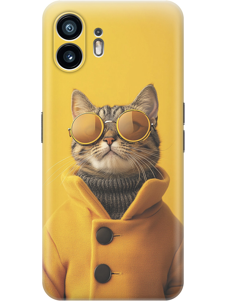 Силиконовый чехол на Nothing Phone (2) с принтом "Котик в желтых очках", Прозрачный;желтый;черный, 784811512
Силиконовый чехол на Nothing Phone (2) с принтом "Котик в желтых очках", Прозрачный;желтый;черный, 784811512
