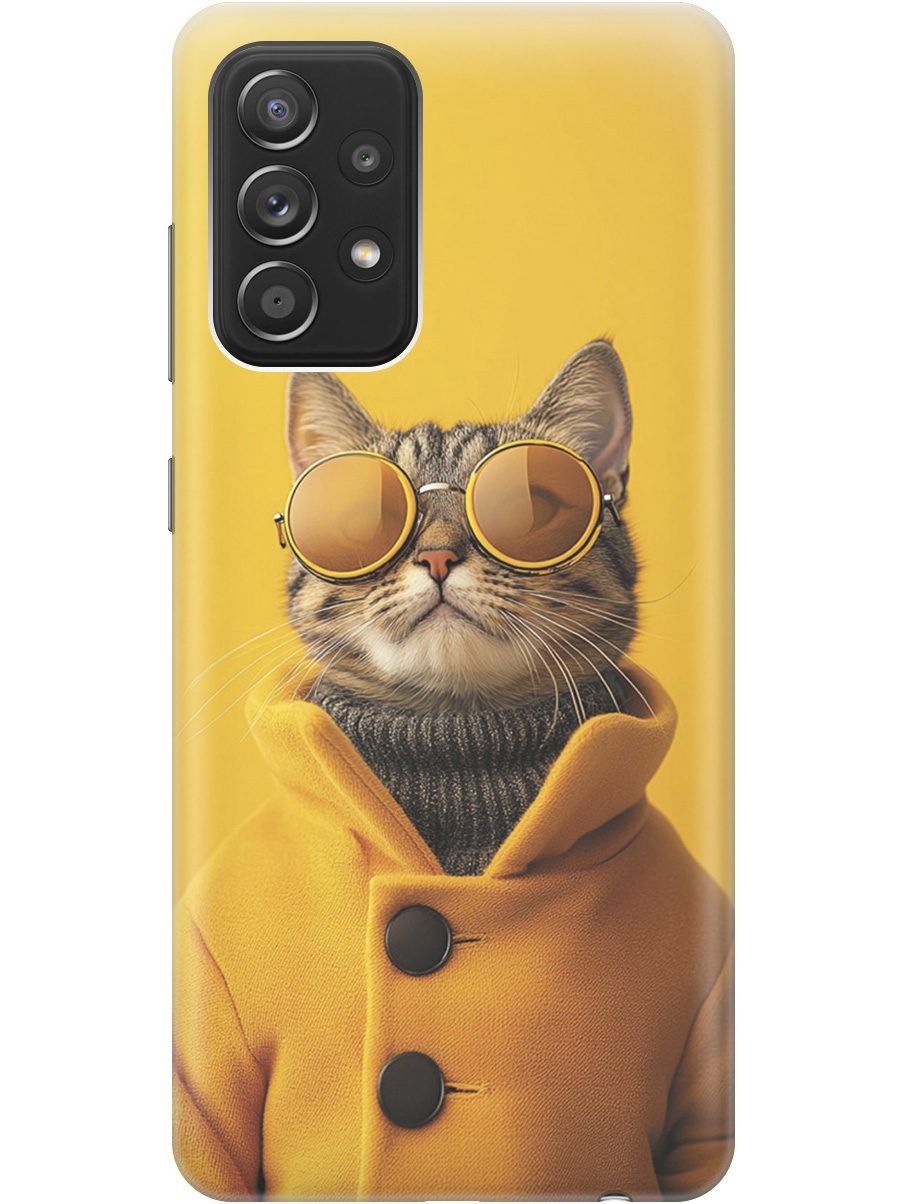 Силиконовый чехол на Samsung Galaxy A52 с принтом "Котик в желтых очках", Прозрачный;желтый;черный, 724990112
Силиконовый чехол на Samsung Galaxy A52 с принтом "Котик в желтых очках", Прозрачный;желтый;черный, 724990112