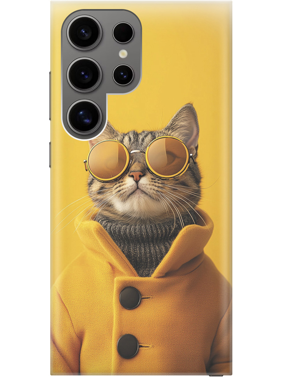 Силиконовый чехол на Samsung Galaxy S24 Ultra с принтом "Котик в желтых очках", Прозрачный;желтый;черный, 779823512
Силиконовый чехол на Samsung Galaxy S24 Ultra с принтом "Котик в желтых очках", Прозрачный;желтый;черный, 779823512