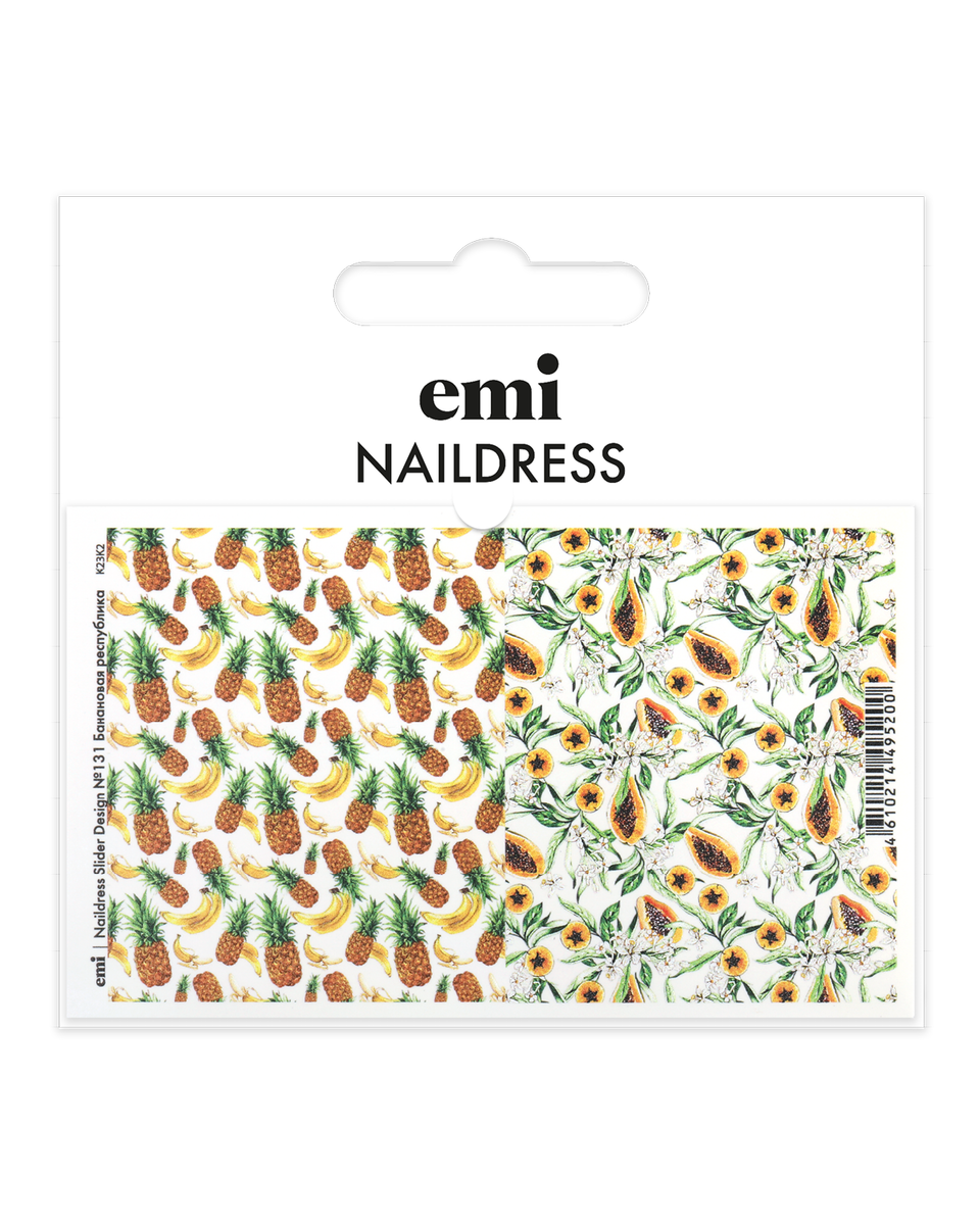 Слайдеры для дизайна ногтей EMI Naildress Slider Design 131 Банановая республика, Желтый;зеленый;коричневый
Слайдеры для дизайна ногтей EMI Naildress Slider Design 131 Банановая республика, Желтый;зеленый;коричневый
