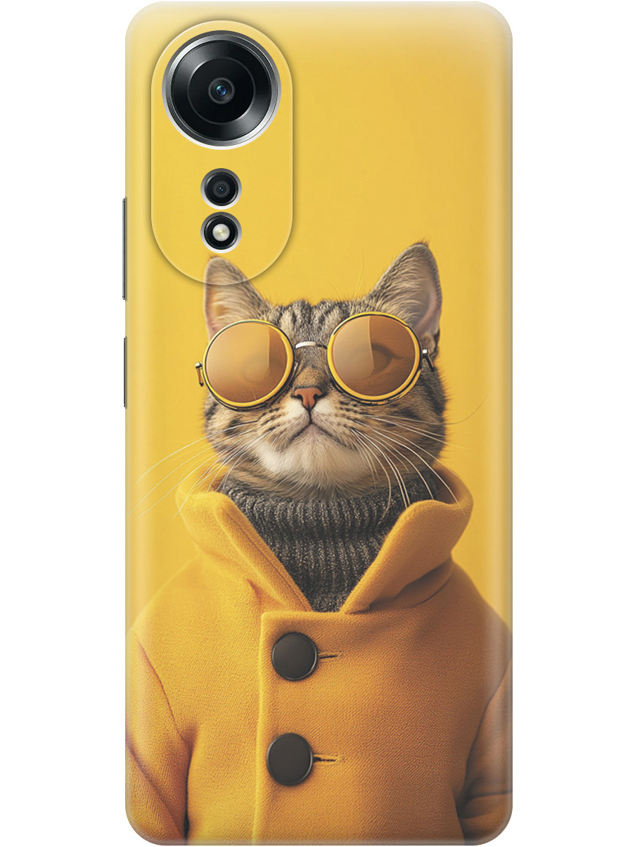 Силиконовый чехол на Oppo A58 4G с принтом "Котик в желтых очках", Прозрачный;желтый;черный, 782629412
Силиконовый чехол на Oppo A58 4G с принтом "Котик в желтых очках", Прозрачный;желтый;черный, 782629412